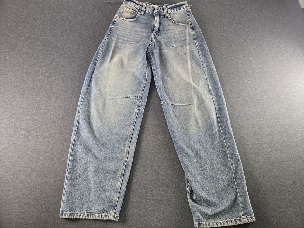 BDG Barrel Jeans Womens 27 Tall High Rise Wide Leg Belted Denim Pants 32L
